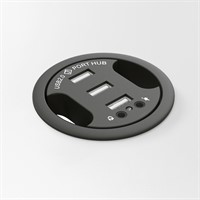 Axessline Satellit Combi, 3 USB-A 2 Kabelhål 2 Audio